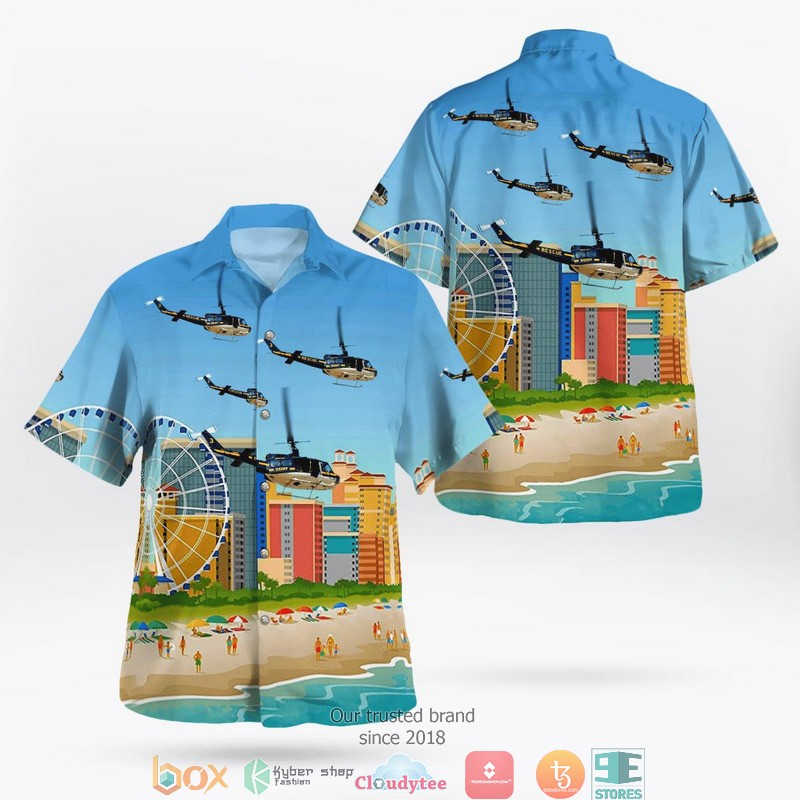 South Carolina Greenville County Sheriff Bell UH 1H helicoper Hawaii 3D Shirt