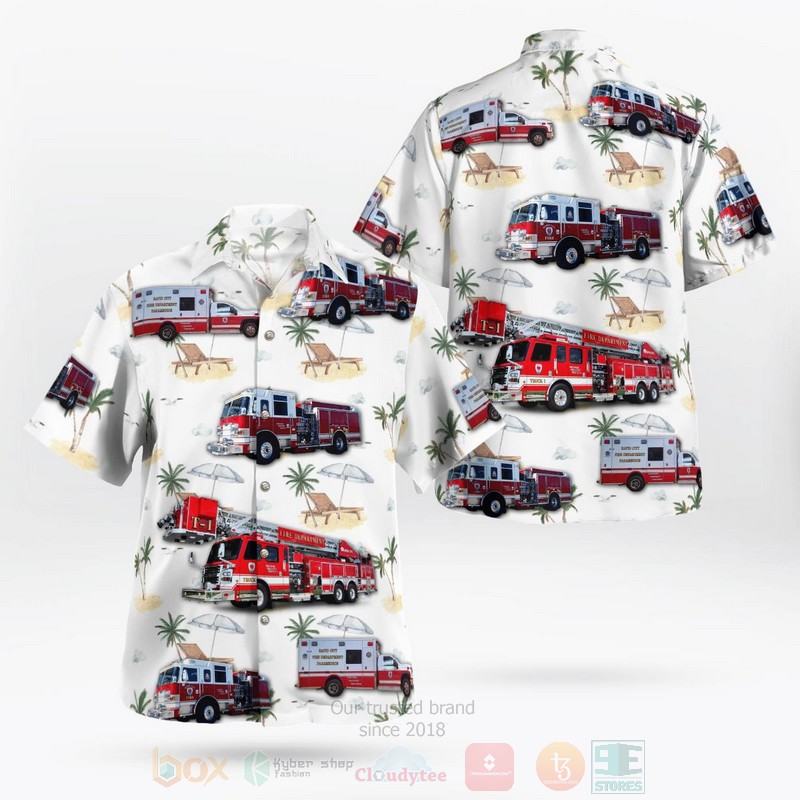 South Dakota Rapid City Fire Department Hawaiian Shirt