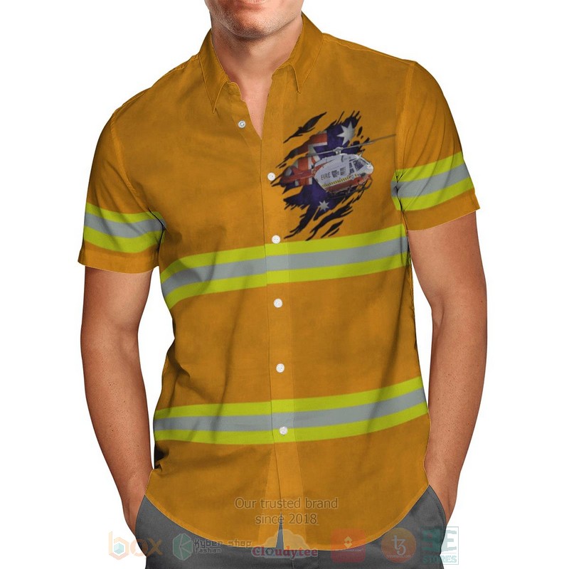 BEST South Wales RFS Helicopter 3D Aloha Shirt 2 South Wales RFS Helicopter Hawaiian Shirt 1