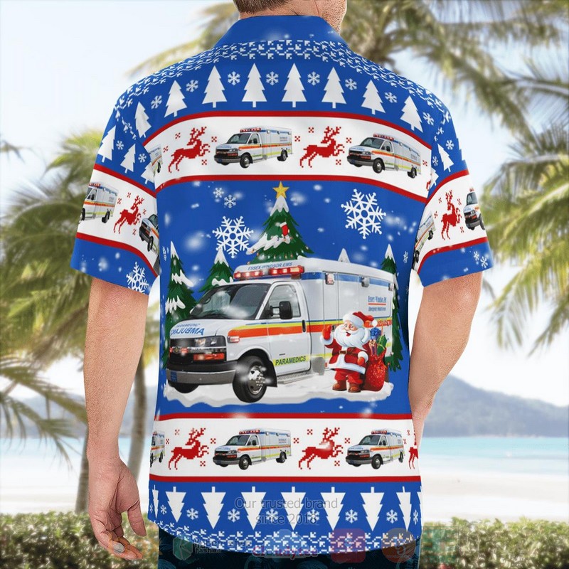 BEST South Western Ontario, Canada, Essex-Windsor EMS Christmas Blue 3D Aloha Shirt 2 BEST South Western Ontario, Canada, Essex-Windsor EMS Christmas Blue 3D Aloha Shirt word1