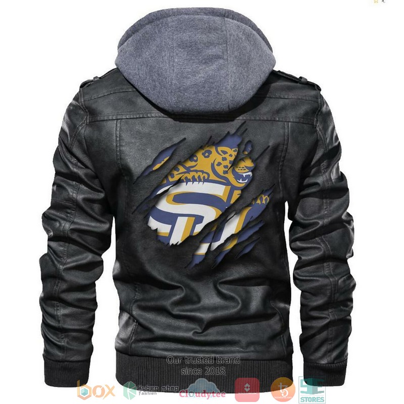 Southern Jaguars NCAA Black Leather Jacket