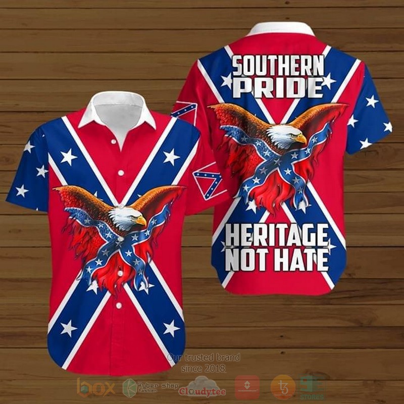 BEST Southern Pride Heritage Not Hate All Over Print Tropical Shirt 3 Southern Pride Heritage Not Hate Short Sleeve Hawaiian Shirt