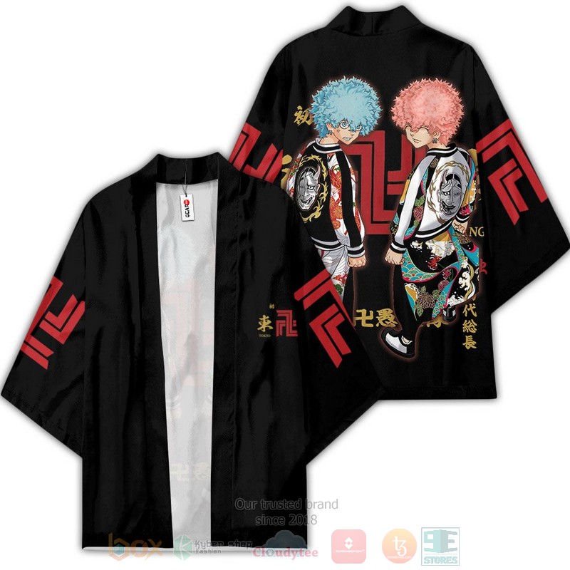 BEST Souya & Nahoya Kawata Tokyo Revengers Anime Japan 3D Print Kimono 3 Souya Nahoya Kawata Tokyo Revengers Anime Inspired Kimono 1 2