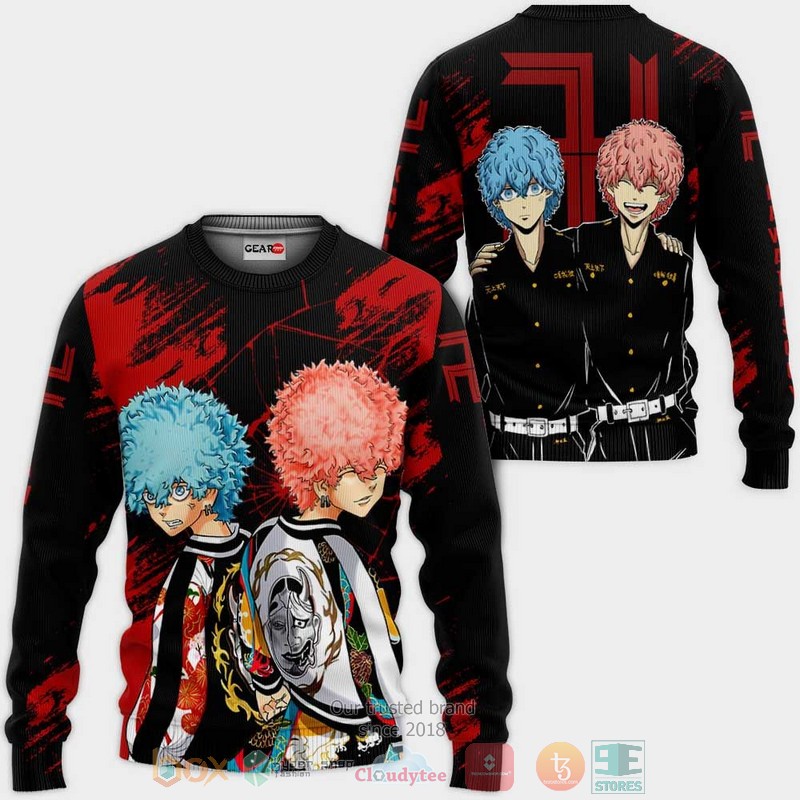 NEW Souya and Nahoya Kawata Anime Tokyo Revengers Full Printed 3D Sweater, Hoodie 2 Souya and Nahoya Kawata Anime Tokyo Revengers 3D Hoodie Bomber Jacket 1