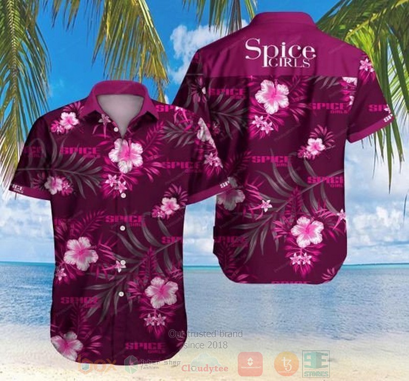 Spice Girl Flower Short Sleeve Hawaiian Shirt