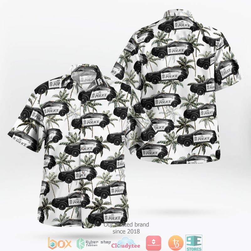 Spokane Police Department Spokane Washington Hawaiian Shirt word3