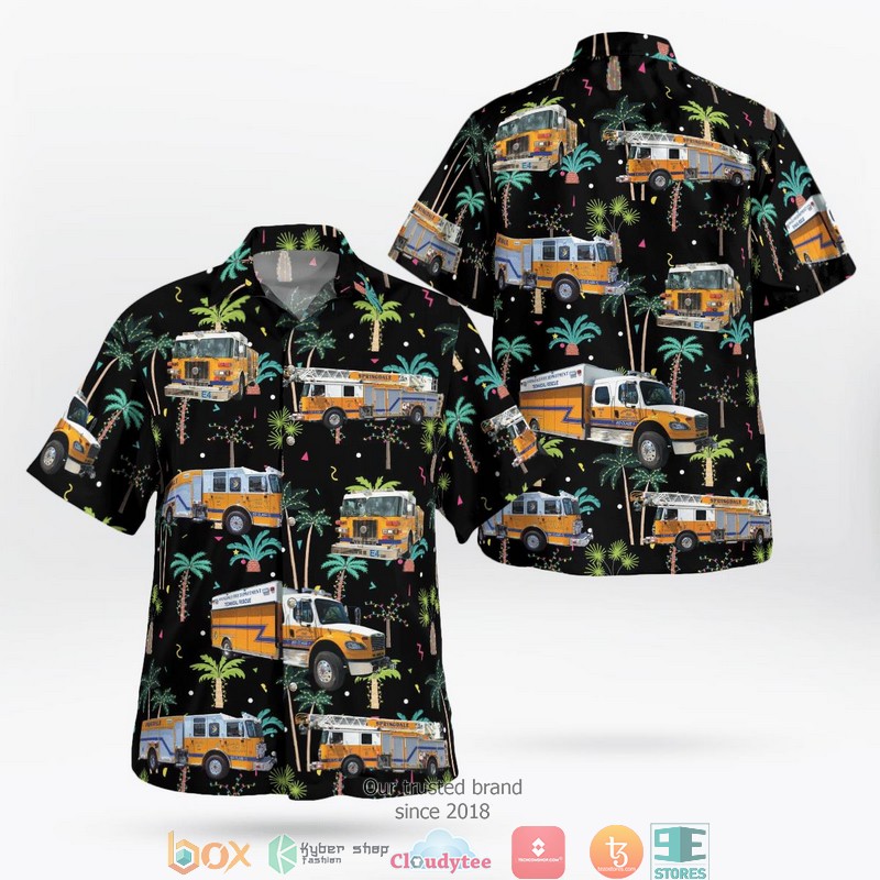 Springdale Fire Department 3D Hawaii Shirt 1 Springdale Fire Department 3D Hawaii Shirt