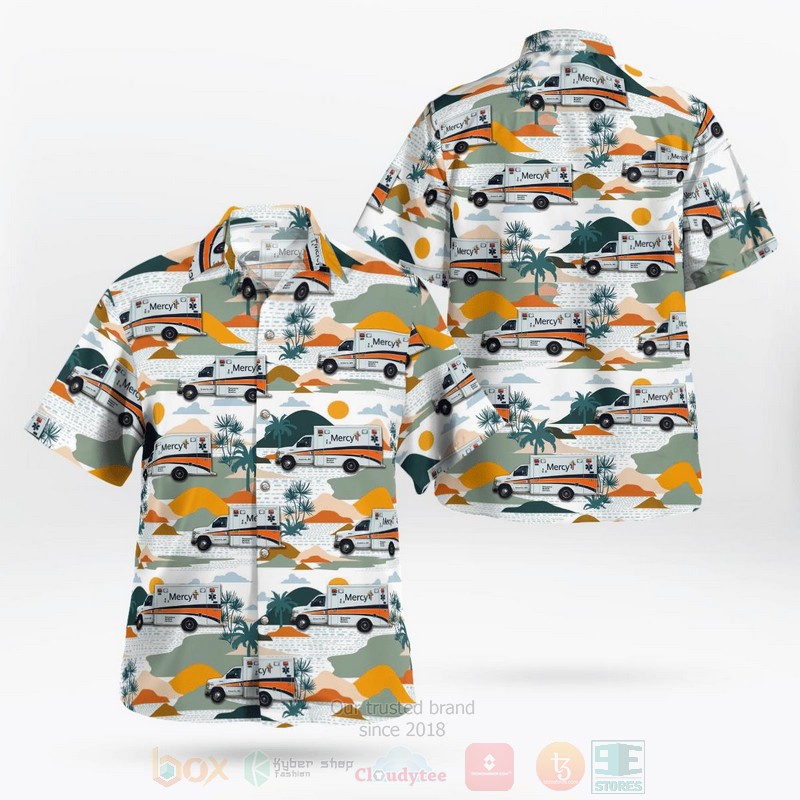 BEST Springfield, Missouri, Mercy Emergency Medical Services 3D Aloha Shirt 3 Springfield Missouri Mercy Emergency Medical Services Hawaiian Shirt