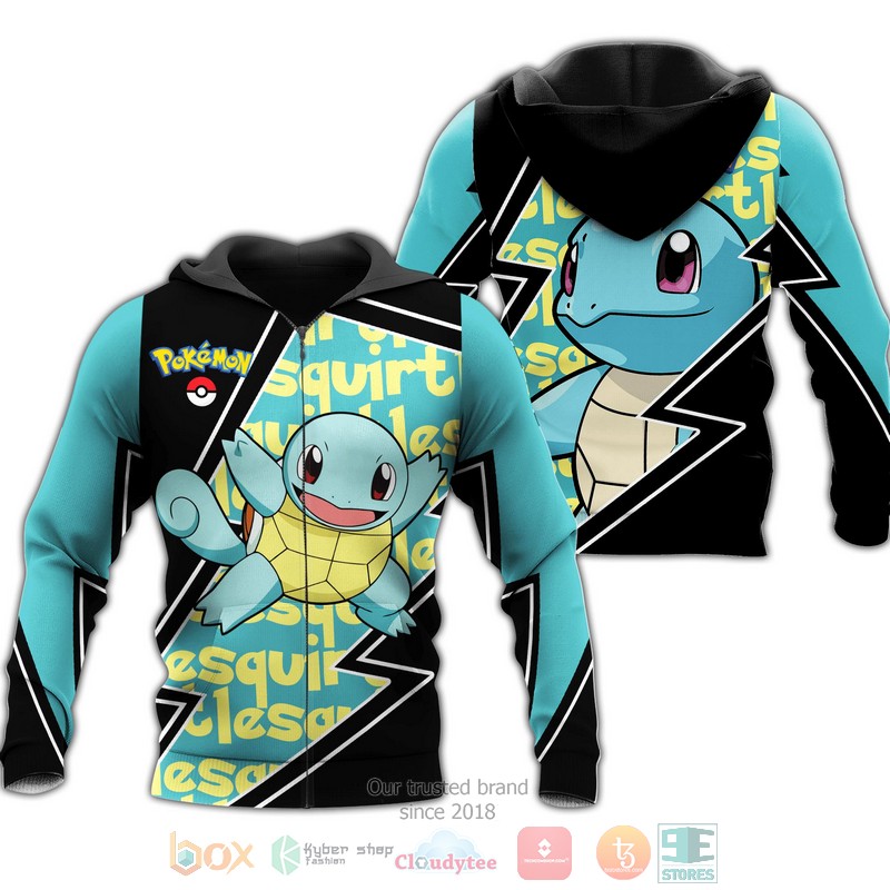 Squirtle Pokemon Anime 3D Hoodie