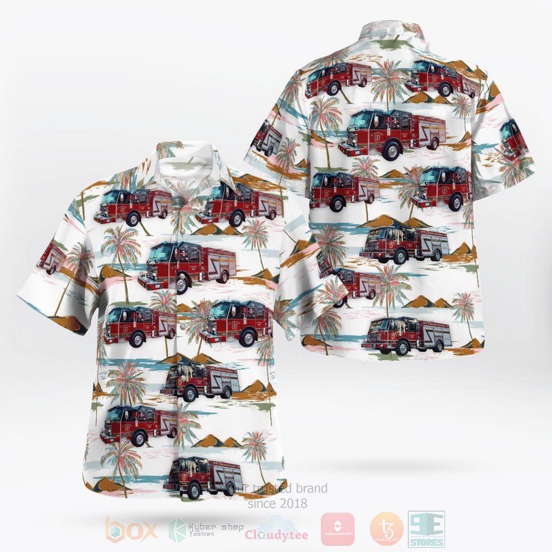 BEST St. Augustine Fire Department 3D Aloha Shirt word1