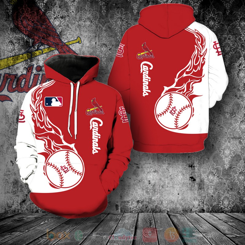 BEST St. Louis Cardinals MLB Fire New 3D T-Shirt, Hoodies 18 St Louis Cardinals MLB Fire New 3D Hoodie Shirt