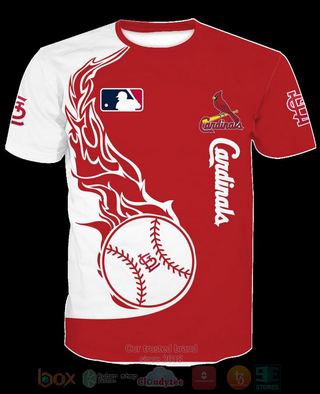 St Louis Cardinals MLB Fire New 3D Hoodie Shirt 1 2 3 4 5