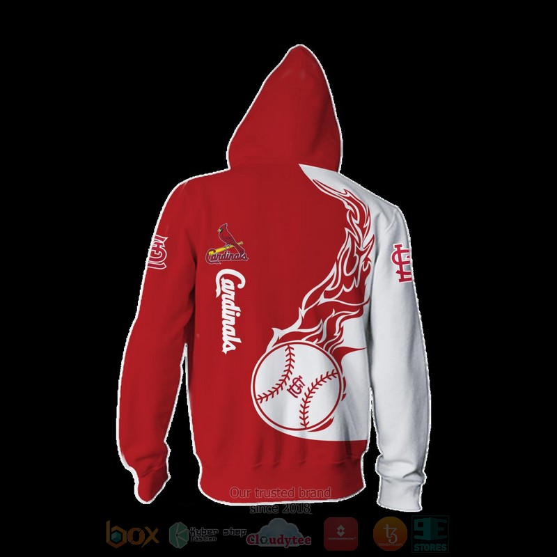 St Louis Cardinals MLB Fire New 3D Hoodie Shirt 1 2 3 4 5 6 7 8
