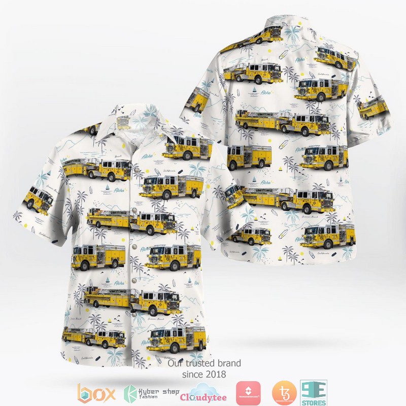 St Marys County Maryland Bay District Volunteer Fire Department Hawaii 3D Shirt
