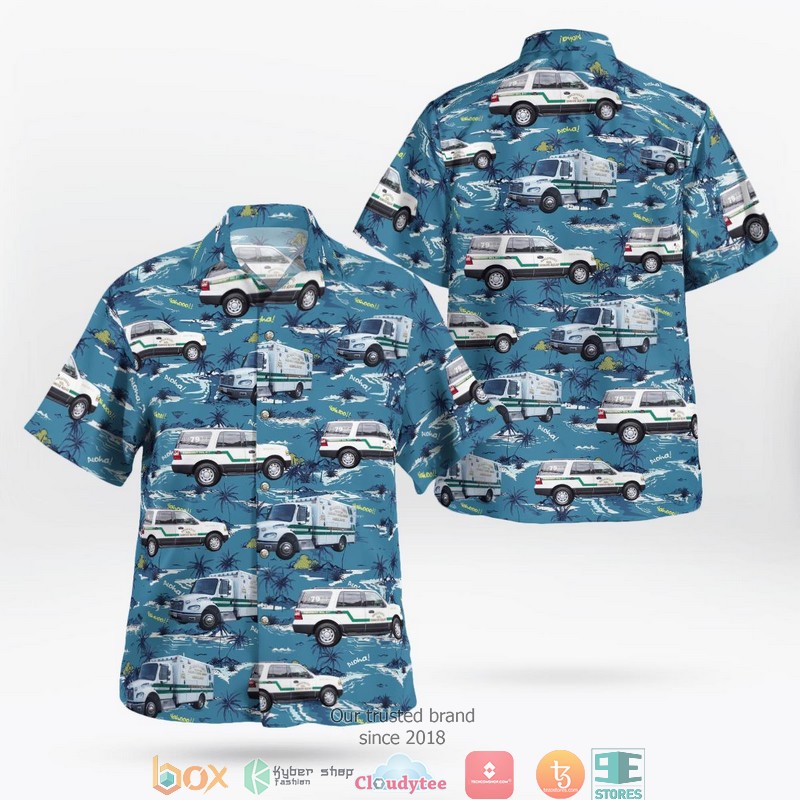 St. Mary's County Maryland Hollywood Volunteer Rescue Squad Hawaii 3D Shirt 2 St Marys County Maryland Hollywood Volunteer Rescue Squad Hawaii 3D Shirt