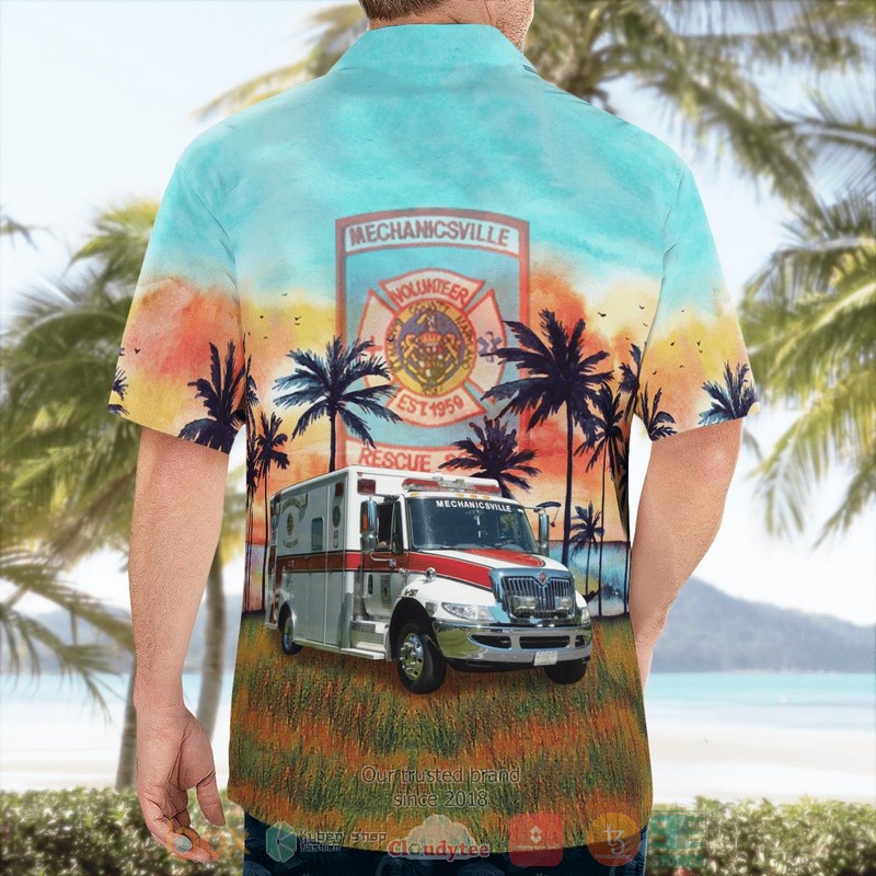 BEST St. Mary's County Maryland Mechanicsville Volunteer Rescue Squad Hawaii Shirt 2 St Marys County Maryland Mechanicsville Volunteer Rescue Squad Hawaiian Shirt 1