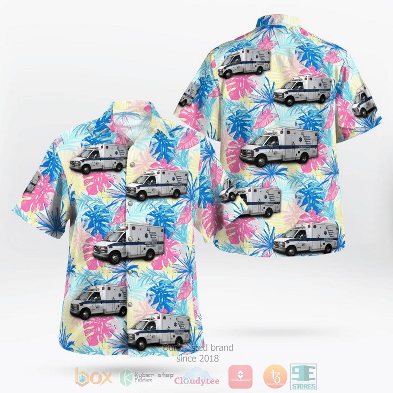 Stamford Connecticut Stamford EMS Hawaiian Shirt
