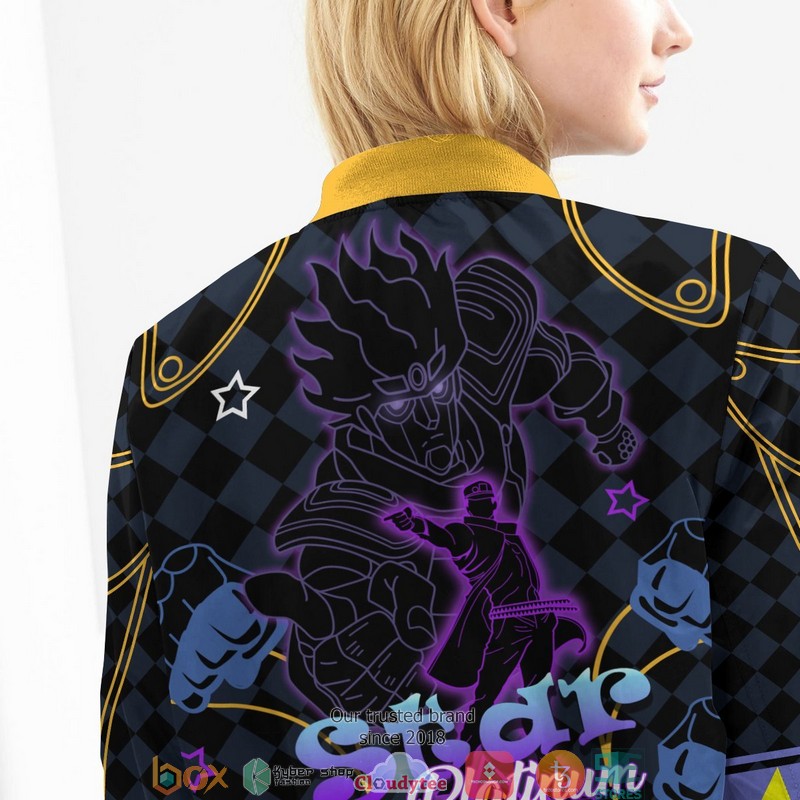 Star Platinum Bomber Jacket word2