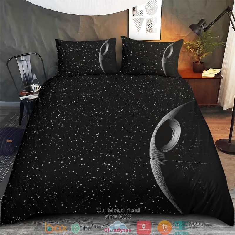 Star Space Black Galaxy Bedding Set
