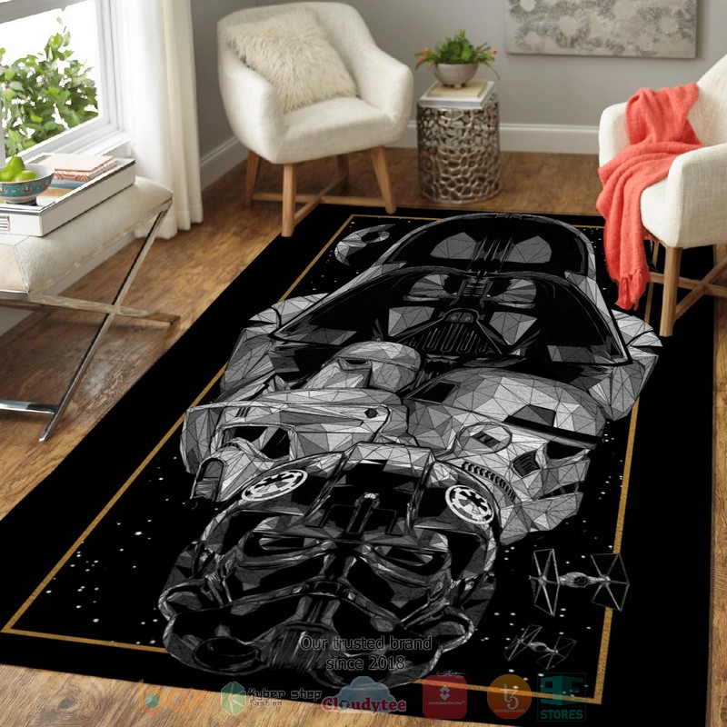 Star War Darth Vader black rug