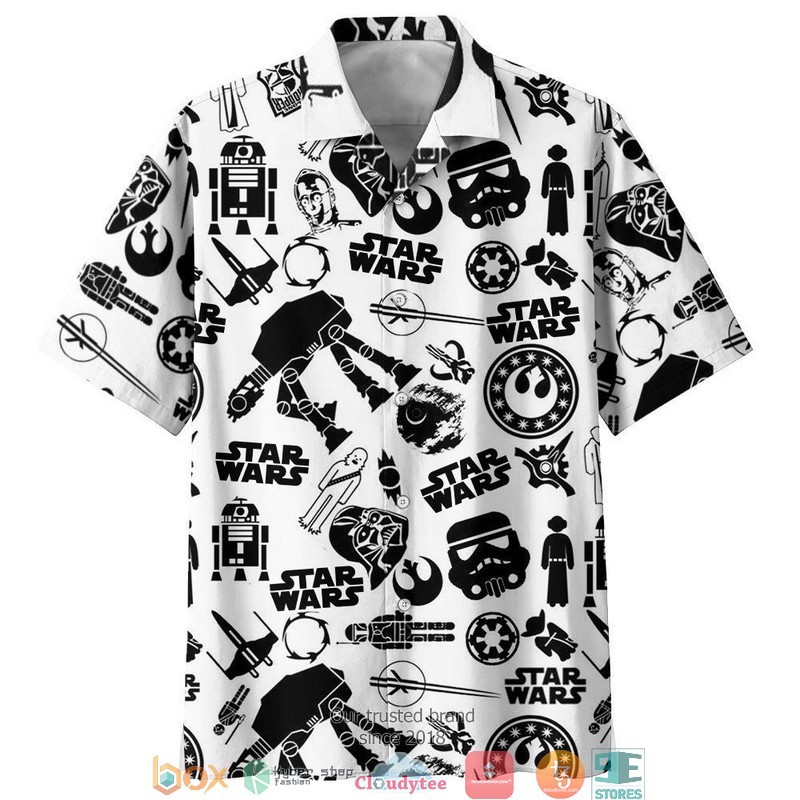 Star War Stick Short Sleeve Hawaiian Shirt 1 Star War Stick Short Sleeve Hawaiian Shirt