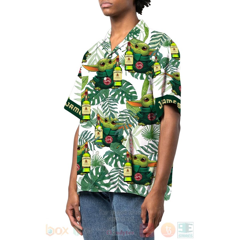 BEST Star Wars Movies Baby Yoda Hug Jameson 3D Aloha Shirt 2 Star Wars Baby Yoda Hug Jameson Hawaiian Shirt 1