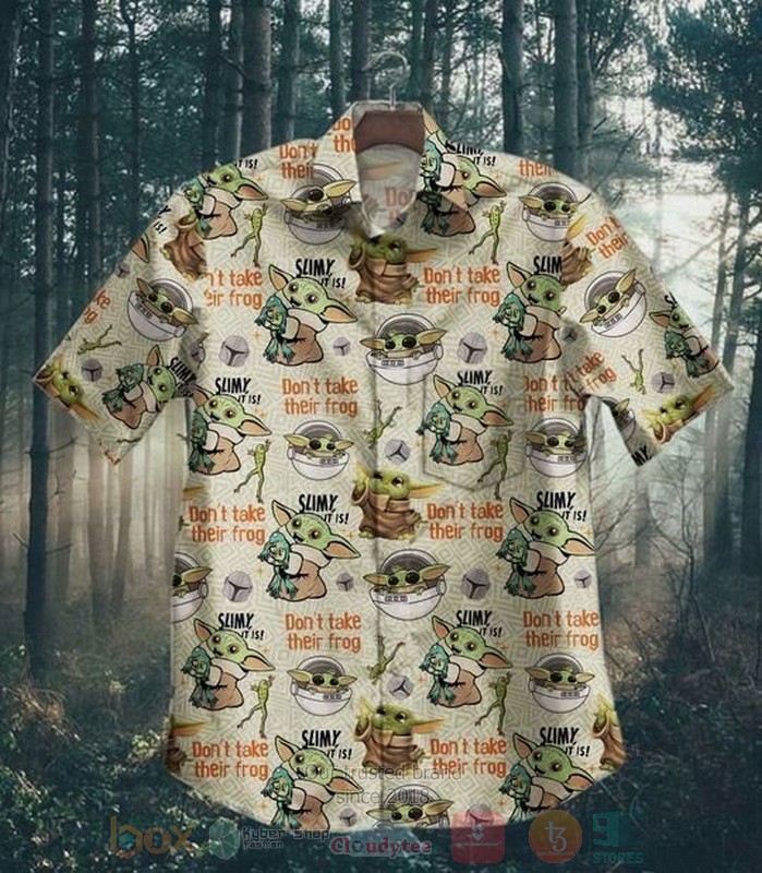 BEST Star Wars Baby Yoda All Over Print Aloha Shirt 1 Star Wars Baby Yoda Short Sleeve Hawaiian Shirt