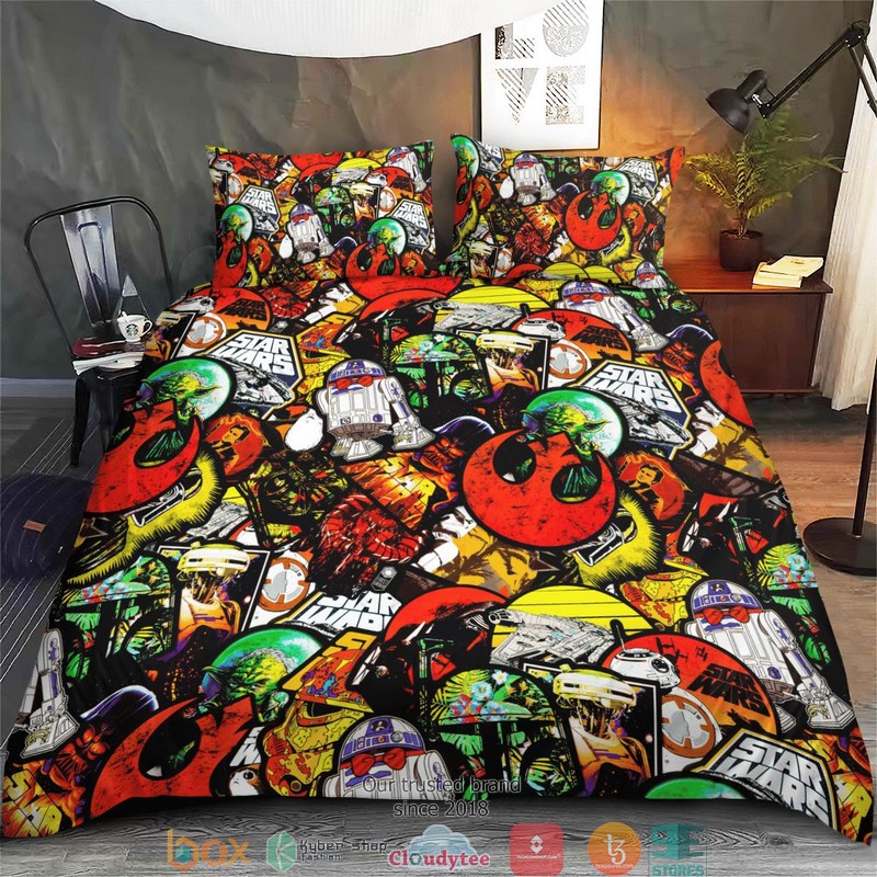 Star Wars Characters Color Bedding Set