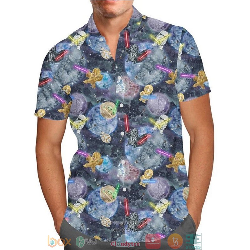 Star Wars Chewbacca Yoda Darth Vader Hawaiian 3D Shirt