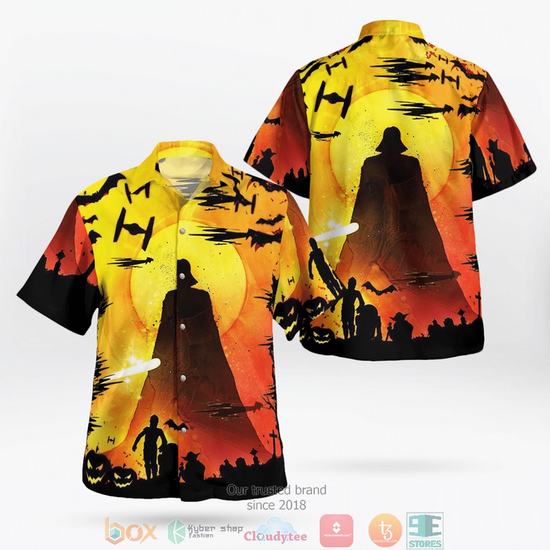 Star Wars Darth Vader Halloween Night Hawaiian 3D Shirt 3 Star Wars Darth Vader Halloween Night Hawaiian 3D Shirt