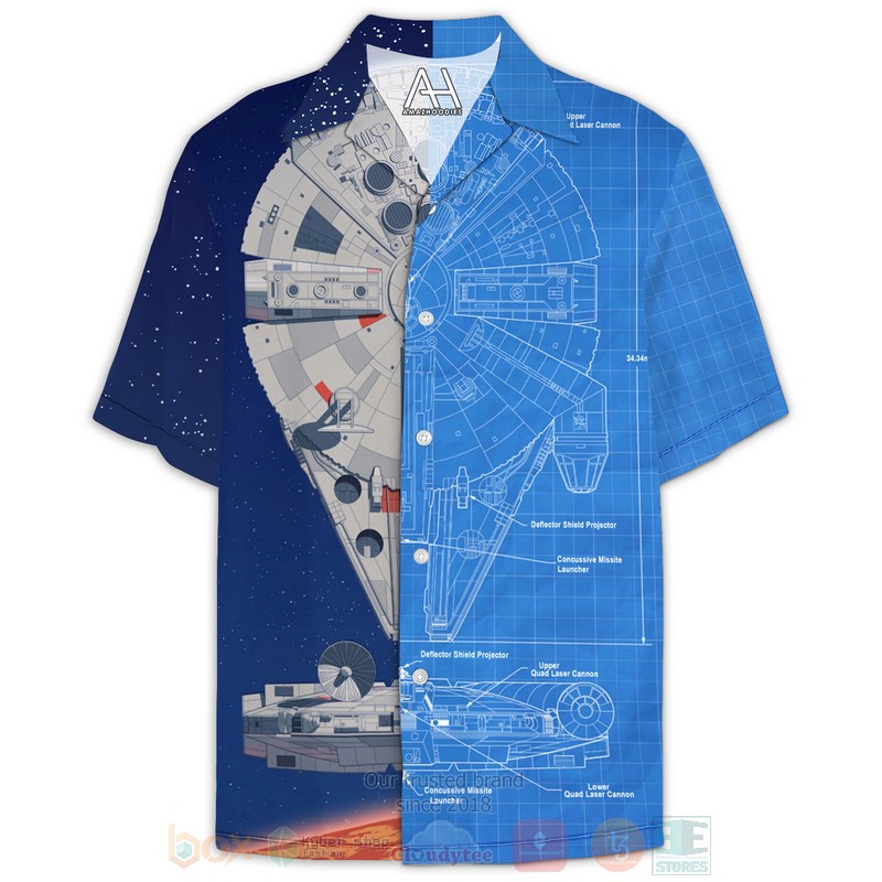 Star Wars Millenium Falcon Hawaiian Shirt