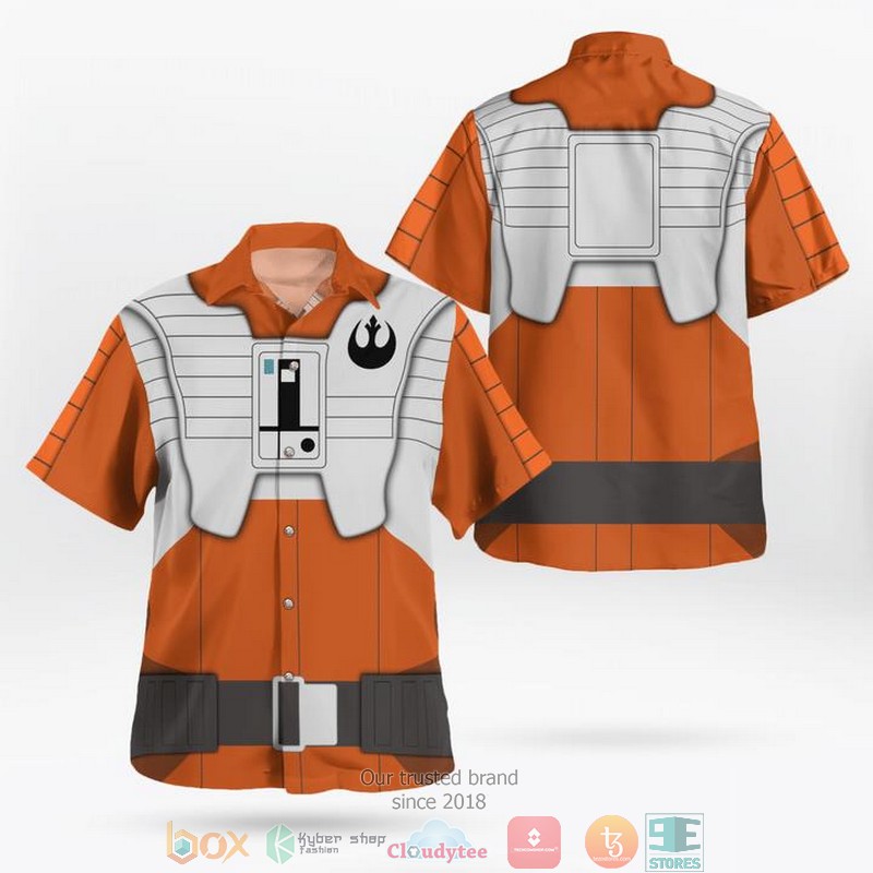 Star Wars Orange Clothes Hawaiian 3D Shirt 1 Star Wars Orange Clothes Hawaiian 3D Shirt