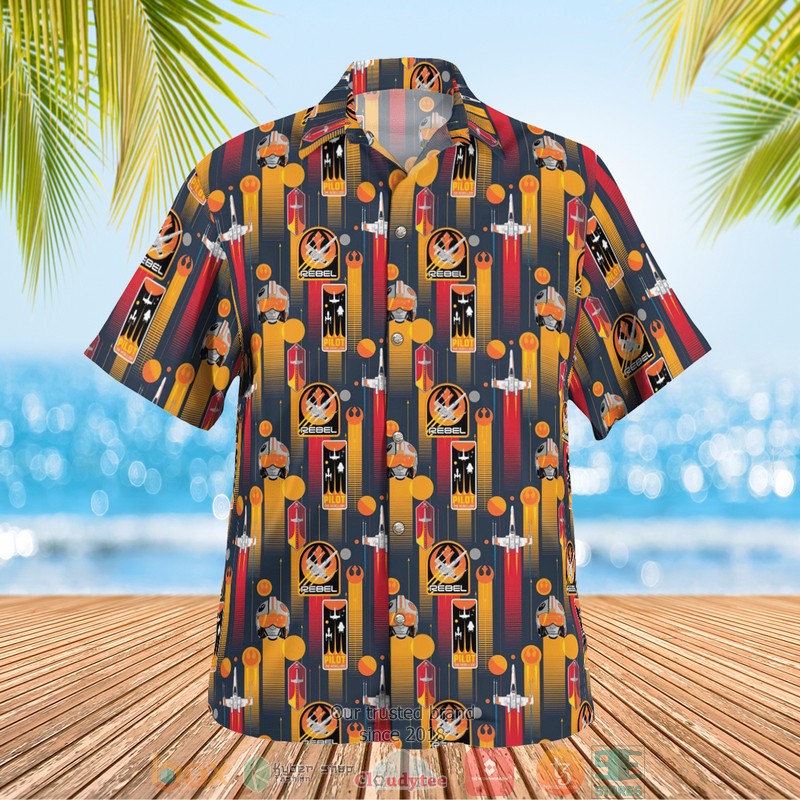 Star Wars Rebel pilot Hawaiian 3D Shirt 2 Star Wars Rebel pilot Hawaiian 3D Shirt