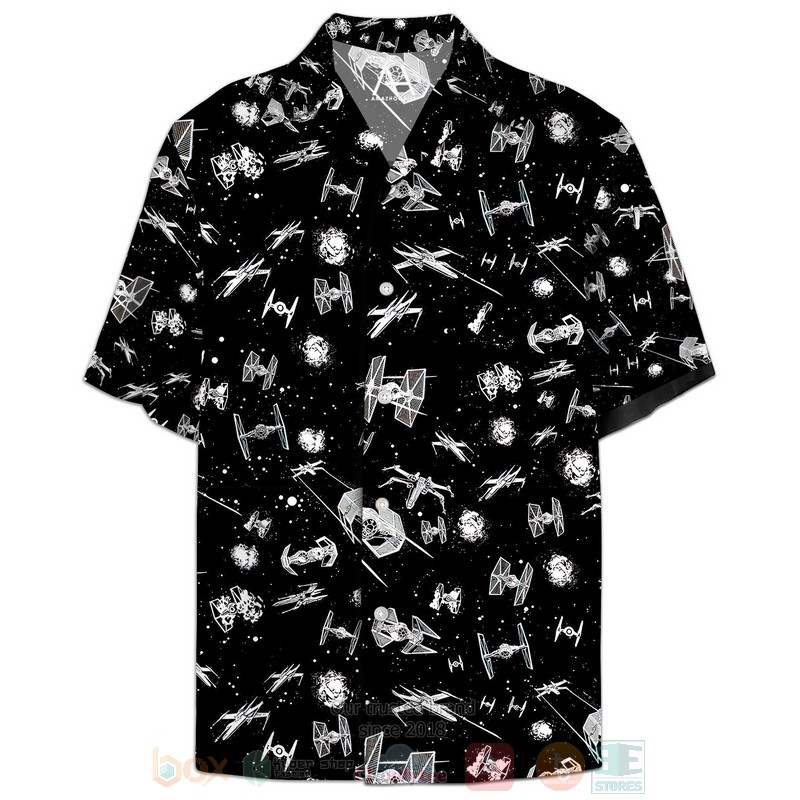 BEST Star Wars Movies Ship 3D Aloha Shirt 1 Star Wars Ship Hawaiian Shirt