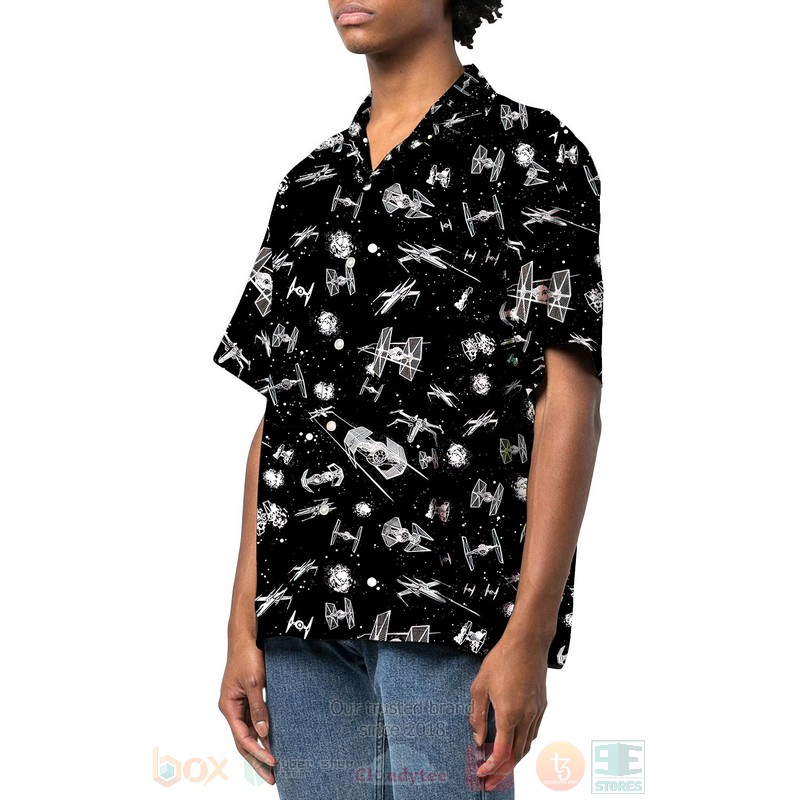 BEST Star Wars Movies Ship 3D Aloha Shirt 2 Star Wars Ship Hawaiian Shirt 1