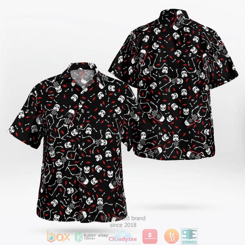 Star Wars Stormtrooper Darth Vader Bone funny Hawaiian 3D Shirt