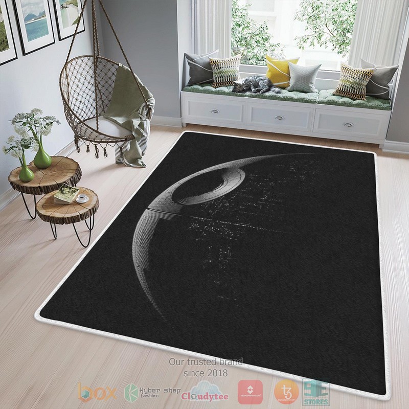 BEST Star Wars Teppich Todesstern black rectangle carpet 2 Star Wars Teppich Todesstern black rug 1