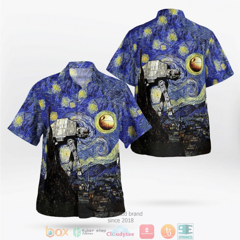 Star Wars The Starry Night Hawaiian 3D Shirt 3 Star Wars The Starry Night Hawaiian 3D Shirt