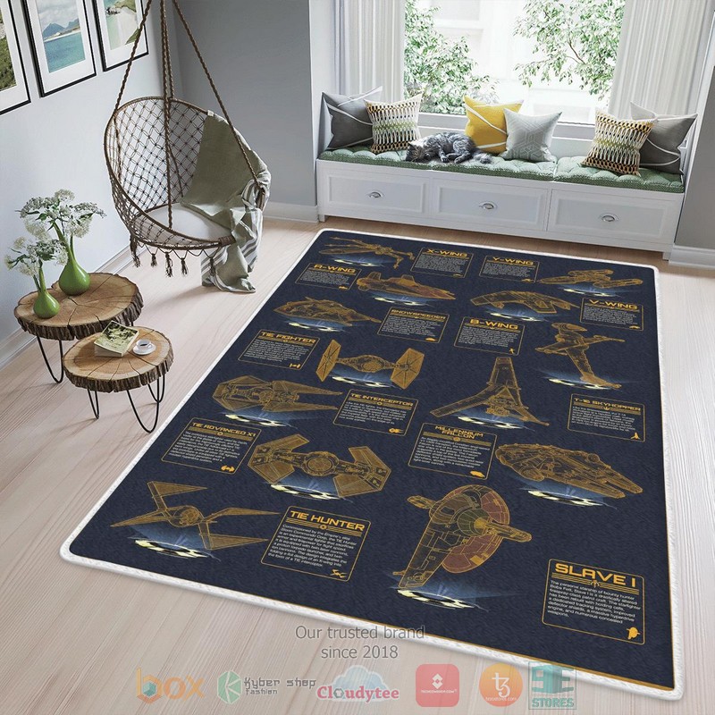 BEST Star Wars Vehicles Patent Collection rectangle carpet 2 Star Wars Vehicles Patent Collection rug 1