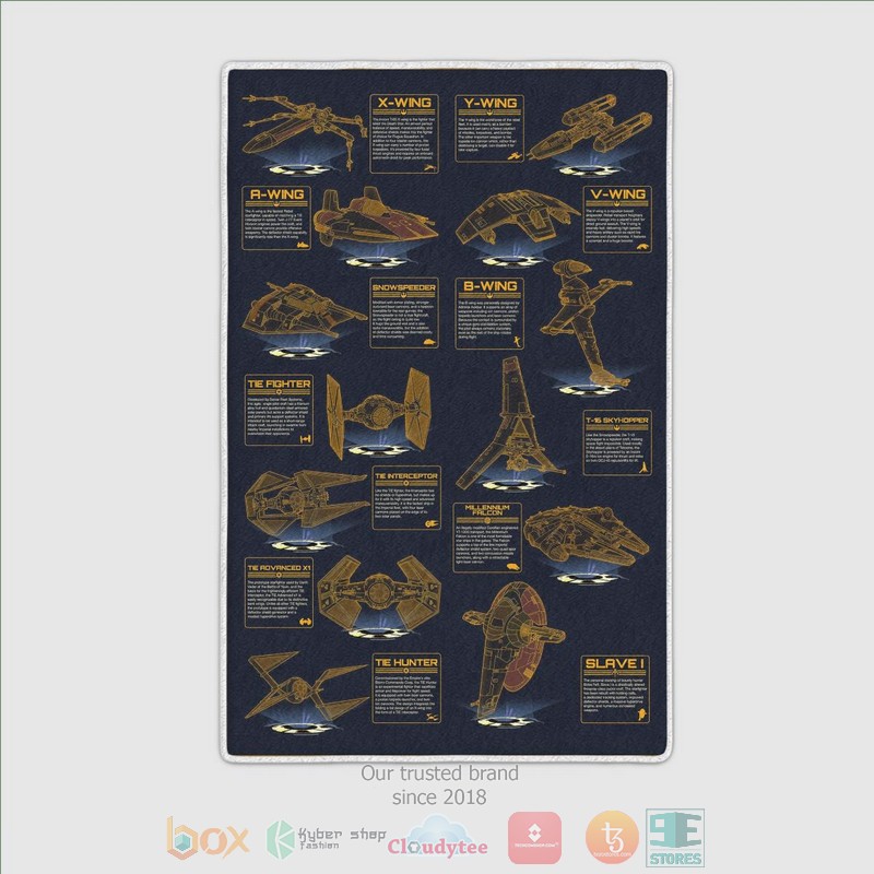 BEST Star Wars Vehicles Patent Collection rectangle carpet 5 Star Wars Vehicles Patent Collection rug 1 2 3 4