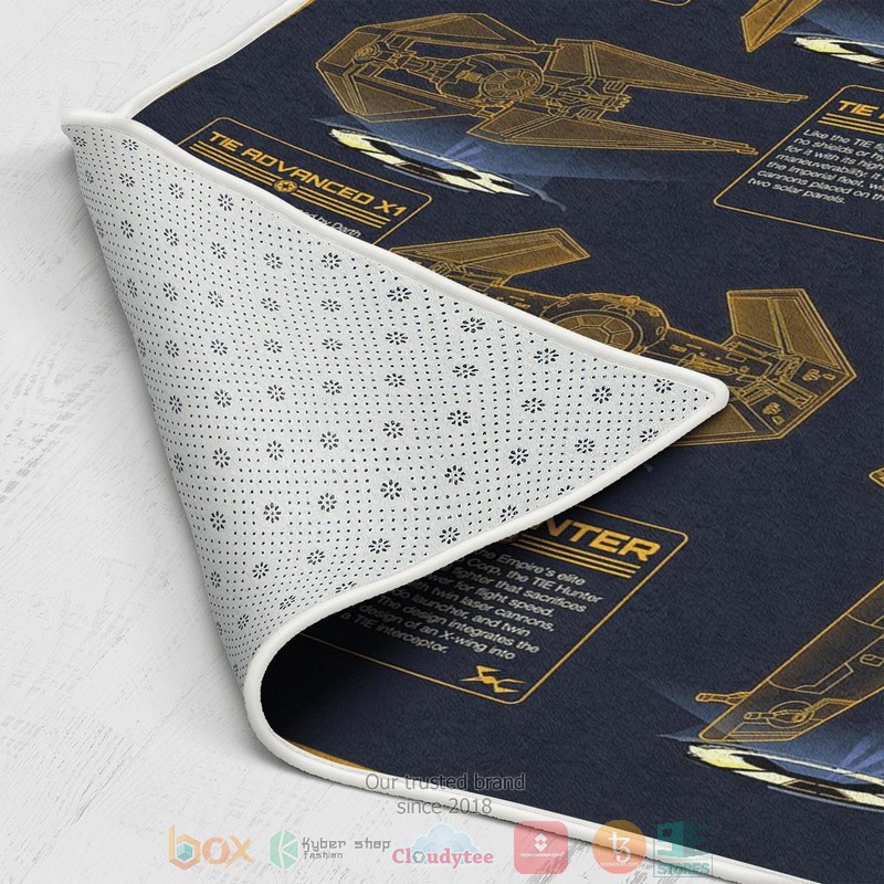BEST Star Wars Vehicles Patent blue rectangle carpet 3 Star Wars Vehicles Patent blue rug 1 2 3