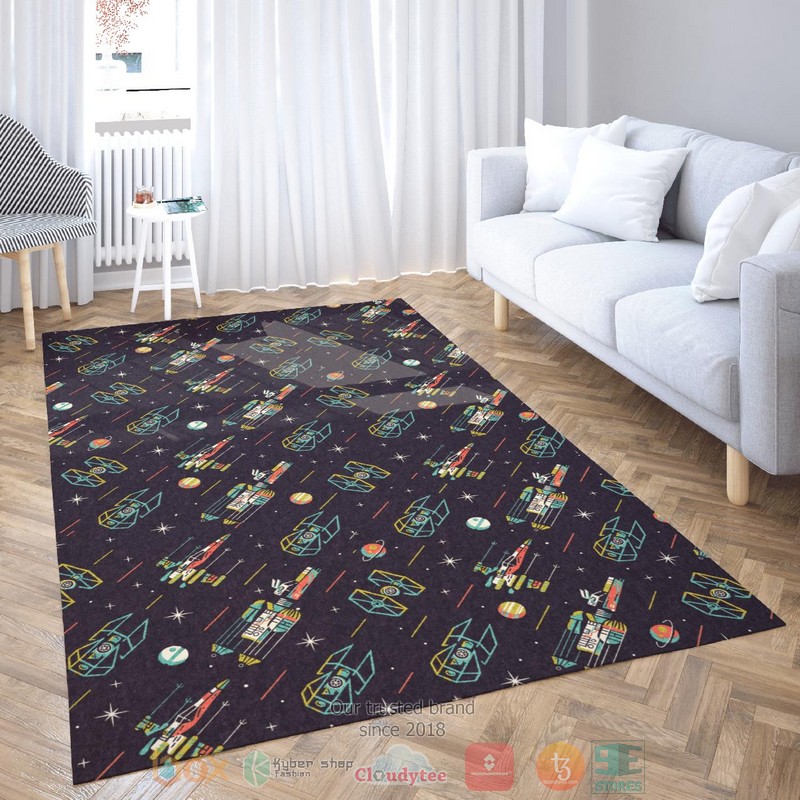 BEST Star Wars Vehicles Patent dark blue rectangle carpet 2 Star Wars Vehicles Patent dark blue rug 1