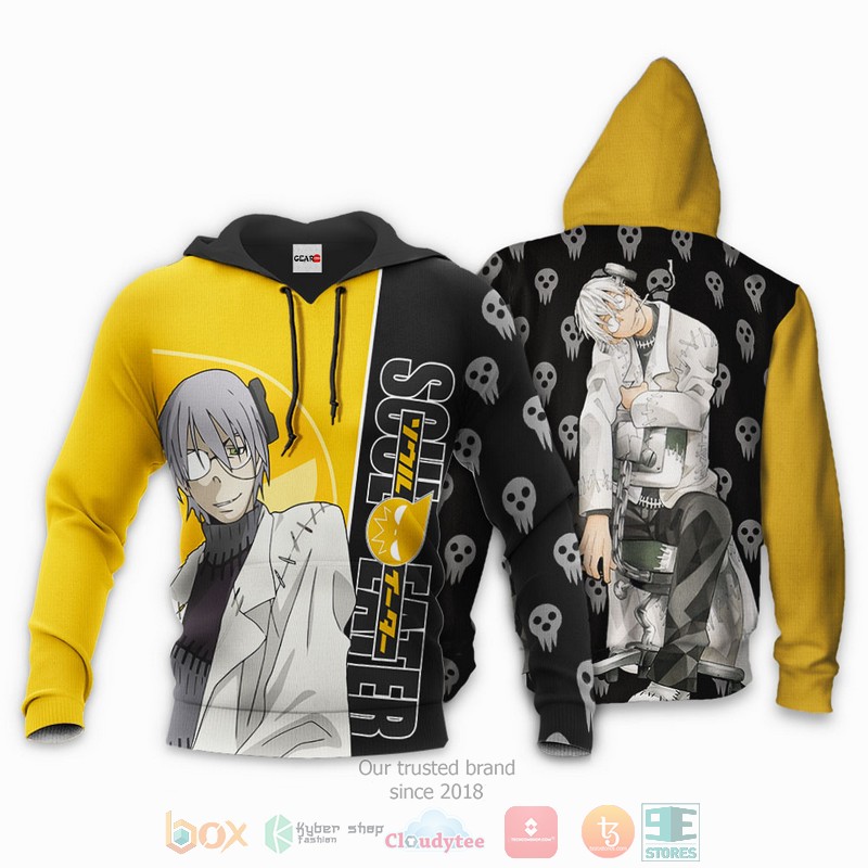 NEW Stein Franken Soul Eater Anime Full Printed 3D Sweater, Hoodie 3 Stein Franken Soul Eater Anime 3D Hoodie Bomber Jacket 1 2