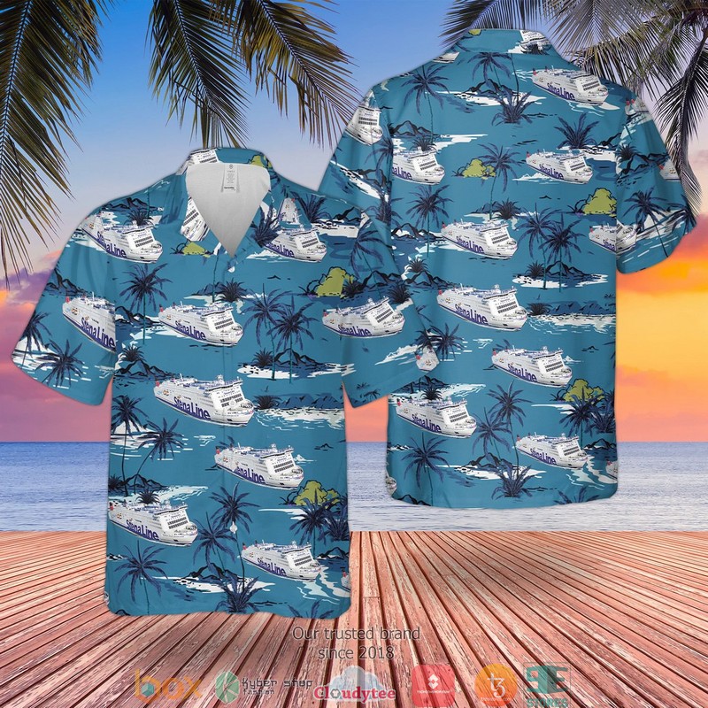 Stena Line MS Stena Scandinavica Limited Hawaiian Shirt word3