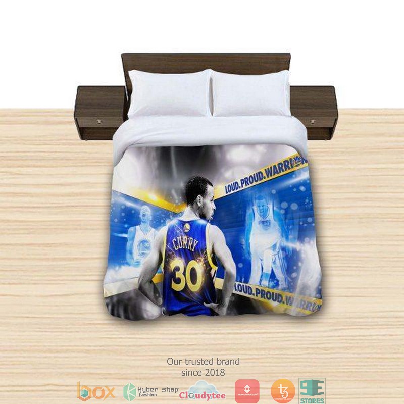 Stephen Curry Professional Basketball Player Reversible Duvet Cover Bedroom Set