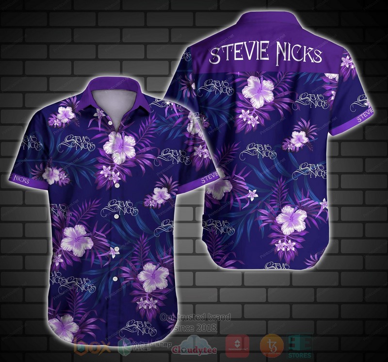 BEST Stevie Nicks All Over Print Aloha Shirt 3 Stevie Nicks Short Sleeve Hawaiian Shirt