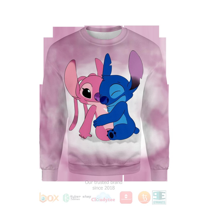 BEST Stitch & Angel 3D T-Shirt, Hoodies 4 Stitch Angel 3D Hoodie Shirt 1 2 3