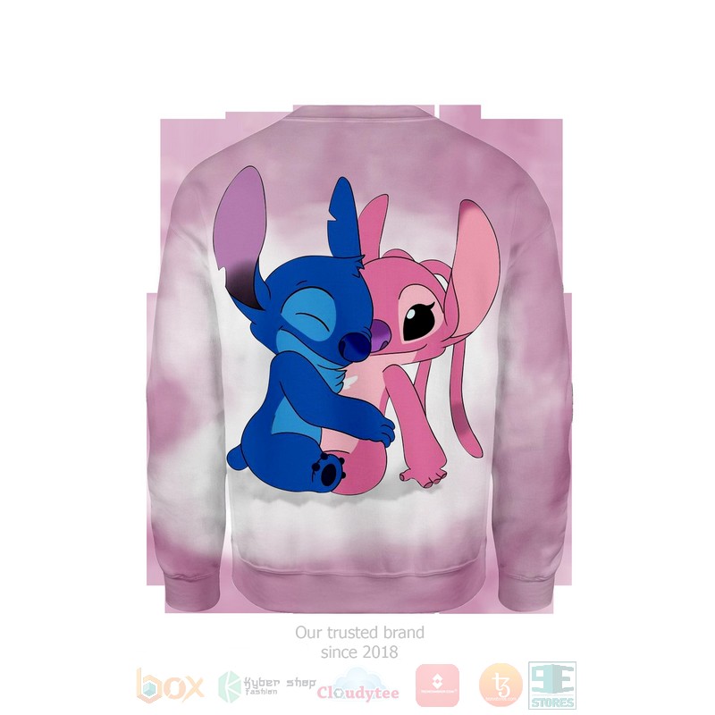 BEST Stitch & Angel 3D T-Shirt, Hoodies 5 Stitch Angel 3D Hoodie Shirt 1 2 3 4