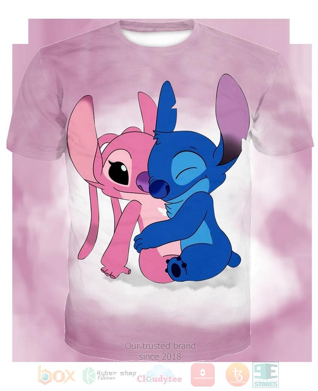 BEST Stitch & Angel 3D T-Shirt, Hoodies 6 Stitch Angel 3D Hoodie Shirt 1 2 3 4 5