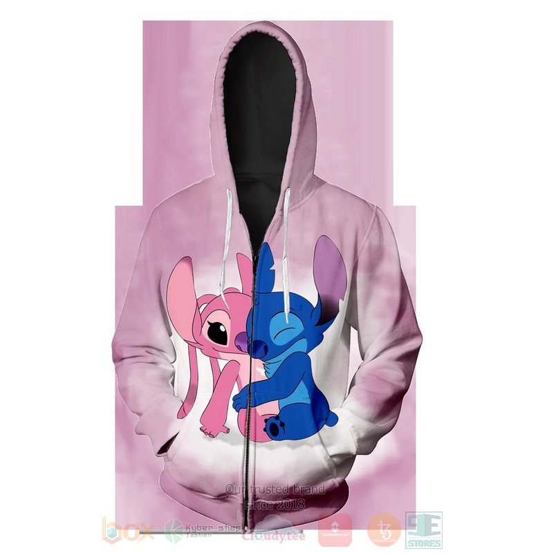 BEST Stitch & Angel 3D T-Shirt, Hoodies 8 Stitch Angel 3D Hoodie Shirt 1 2 3 4 5 6 7